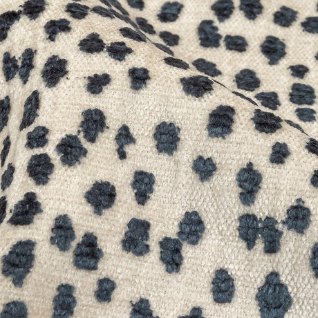 Sapphire Raised Spots Acrylic Chenille Woven