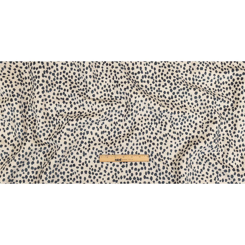 Sapphire Raised Spots Acrylic Chenille Woven