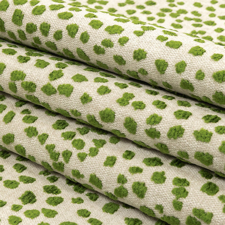 Grasshopper Raised Spots Acrylic Chenille Woven