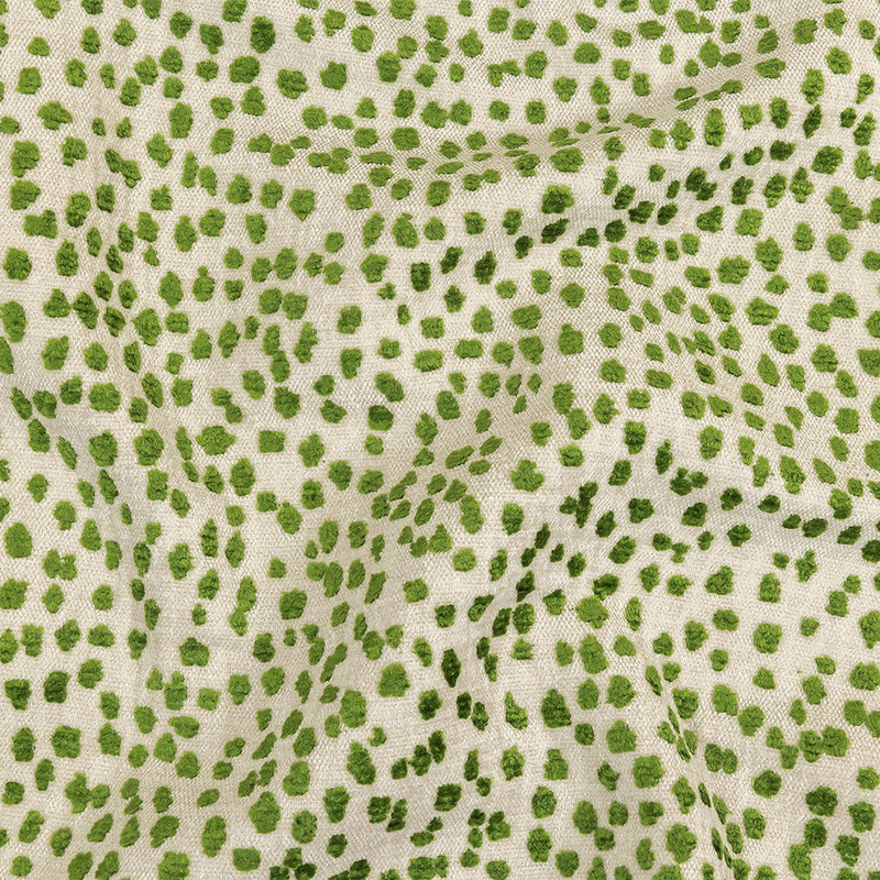 Grasshopper Raised Spots Acrylic Chenille Woven