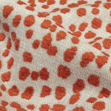 Cinnabar Raised Spots Acrylic Chenille Woven