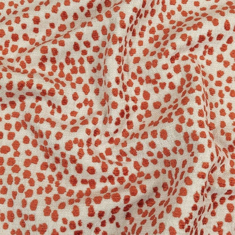 Cinnabar Raised Spots Acrylic Chenille Woven
