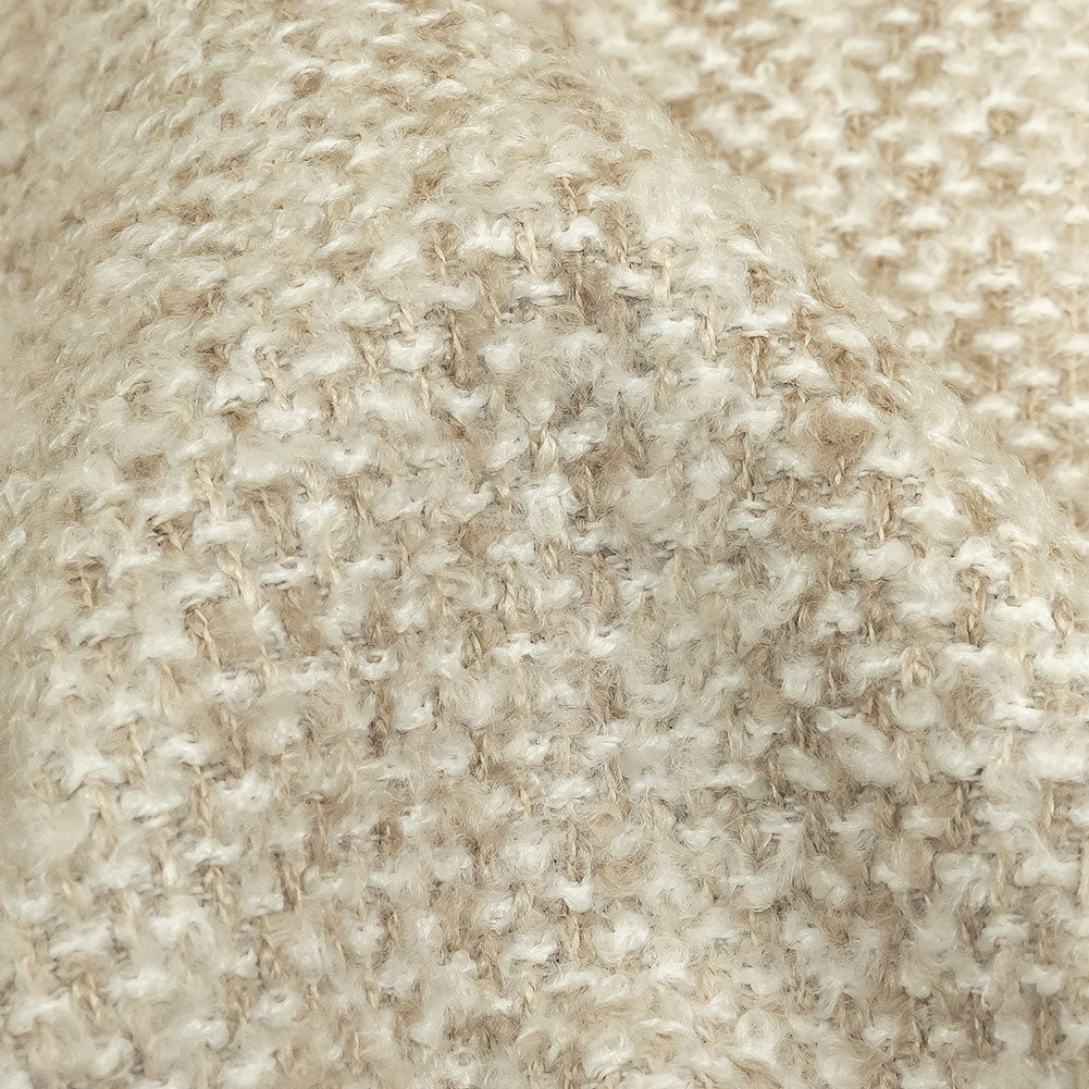 Cream Tweedy Upholstery Boucle
