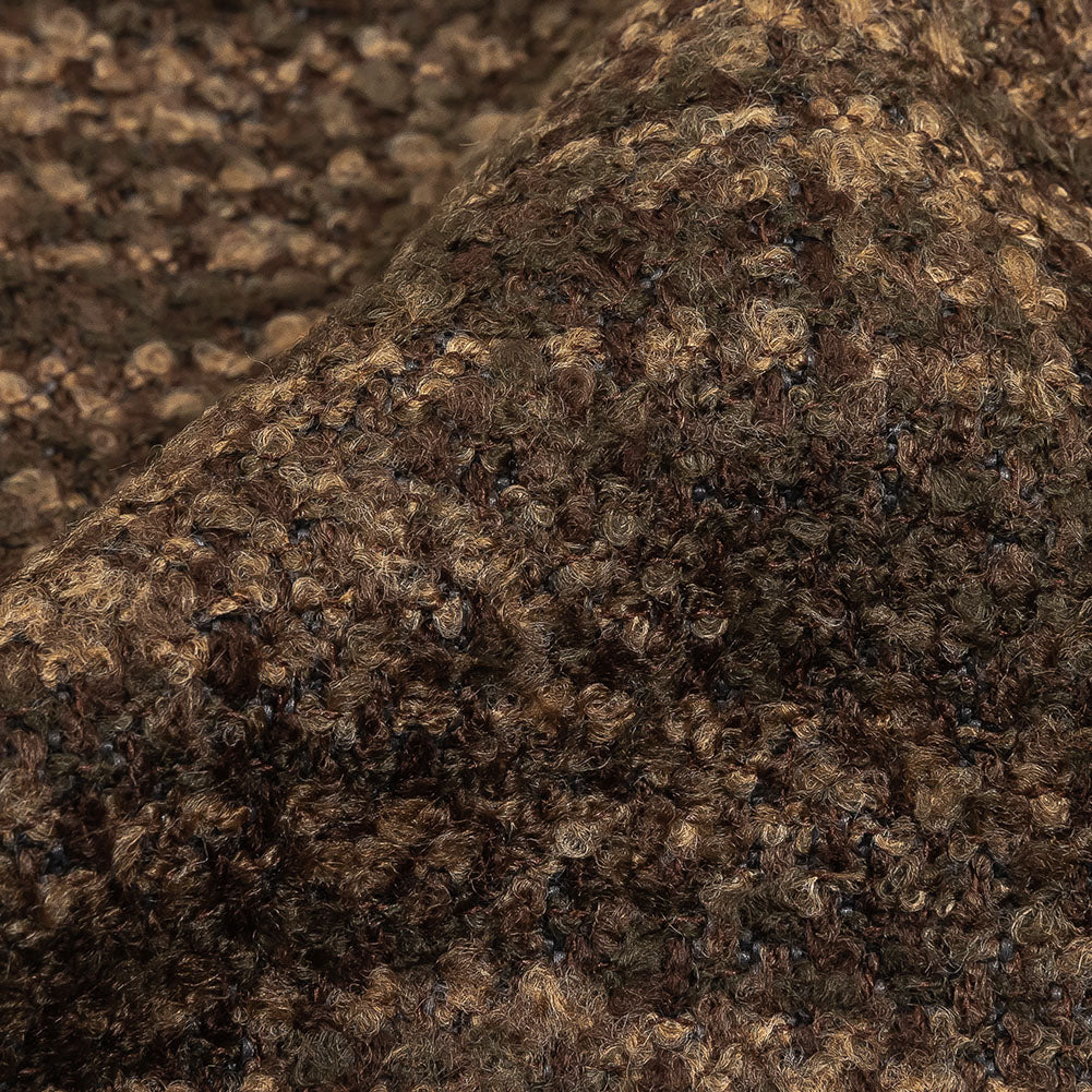 Walnut Tweedy Upholstery Boucle