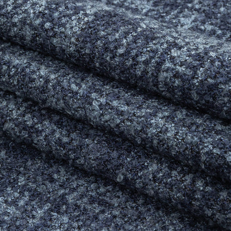 Indigo Tweedy Acrylic and Cotton Boucle