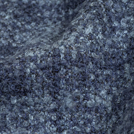 Indigo Tweedy Acrylic and Cotton Boucle