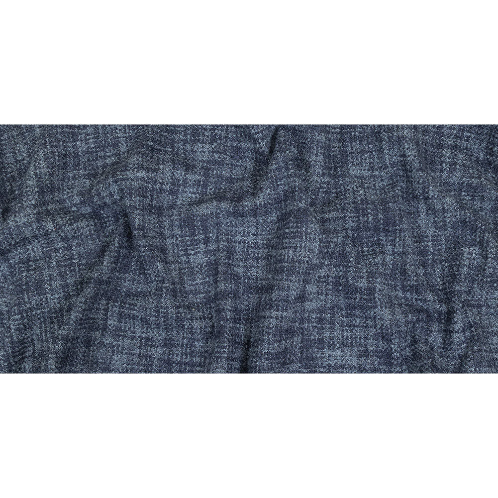 Indigo Tweedy Acrylic and Cotton Boucle