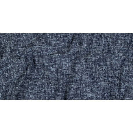 Indigo Tweedy Acrylic and Cotton Boucle