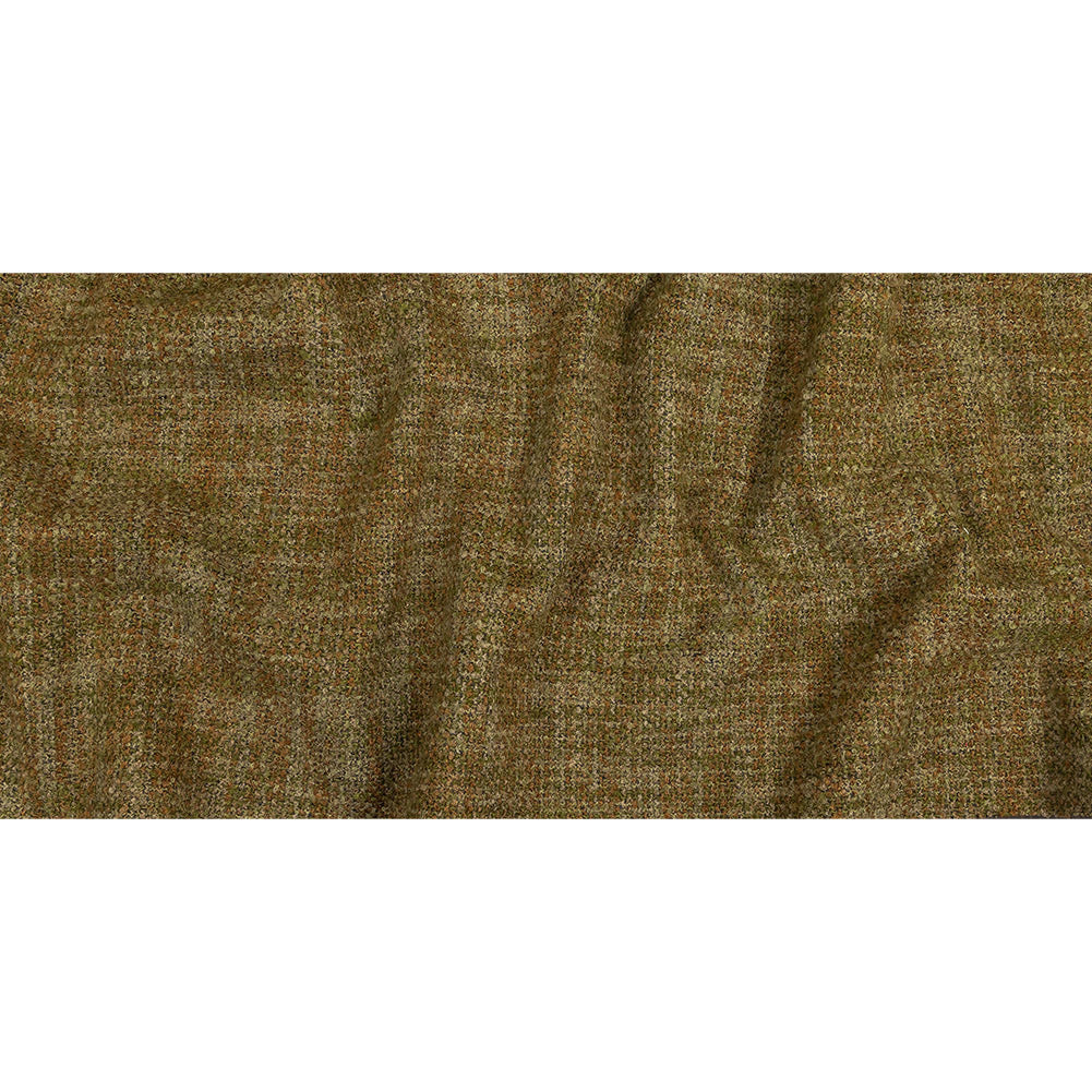 Moss Tweedy Acrylic and Cotton Boucle