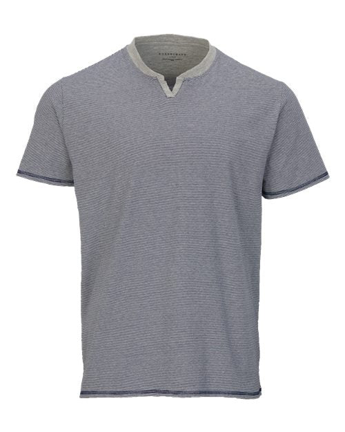 Men's Striped V-Notch T-Shirt