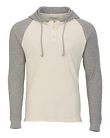 Boxercraft Unisex Waffle Knit Pullover Hooded Long Sleeve T-Shirt