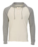 Boxercraft Unisex Waffle Knit Pullover Hooded Long Sleeve T-Shirt