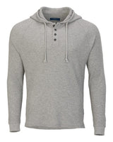 Boxercraft Unisex Waffle Knit Pullover Hooded Long Sleeve T-Shirt