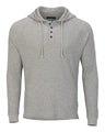 Boxercraft Unisex Waffle Knit Pullover Hooded Long Sleeve T-Shirt
