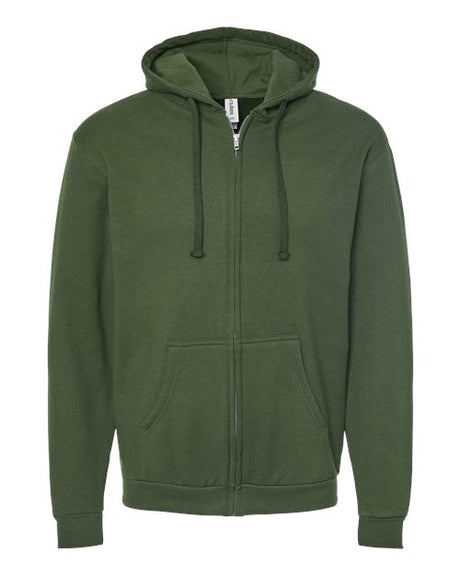 Tultex Unisex Full-Zip Hooded Sweatshirt