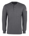 Bulwark Men's Long Sleeve Flame-Resistant Henley Shirt