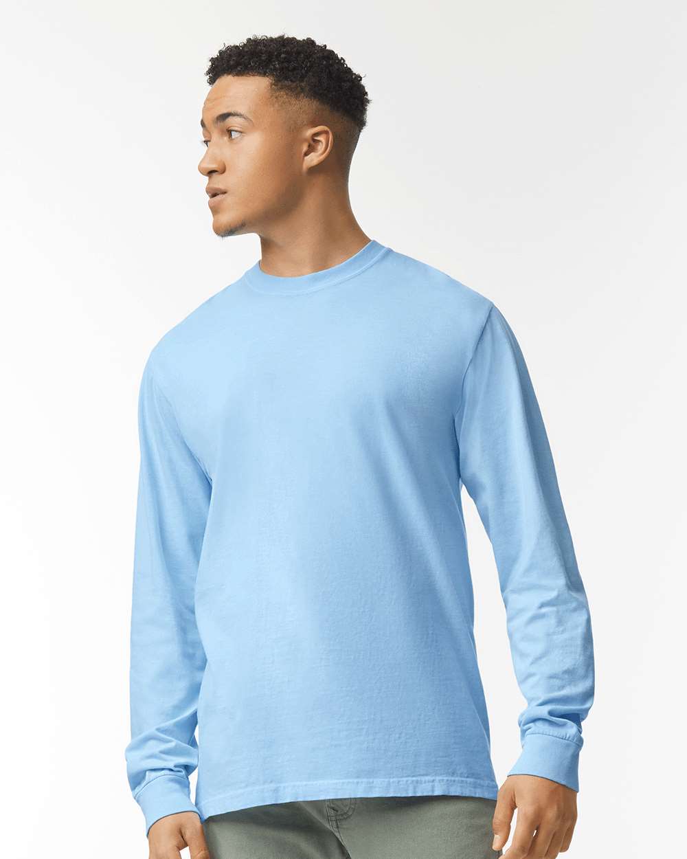 Comfort Colors® Garment-Dyed Heavyweight Crewneck Long Sleeve T-Shirt