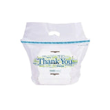 Hilex Poly Thank You Load and Seal Polyethylene Natural 1.5 Mil Tamper Evident Delivery Bag, 21 x 17 x 9 inch -- 500 per case