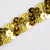 1/2" Gold Fancy Sequin Trim
