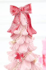 15.5" Pink Resin Tree with Packages