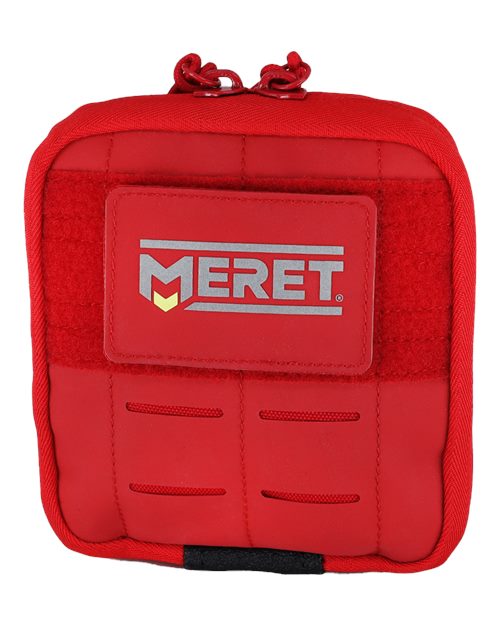 MERET Mini Personal Response red emergency pack offering portable storage for personal response essentials
