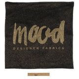 Mood Designer Fabrics Metallic Black and Gold Oversized Square Patch - 18.875"