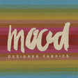 Mood Designer Fabrics Metallic Gold and Rainbow Oversized Square Patch - 18.875"