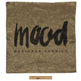 Mood Designer Fabrics Metallic Gold and Black Oversized Square Patch - 18.875"