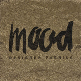 Mood Designer Fabrics Metallic Gold and Black Oversized Square Patch - 18.875"