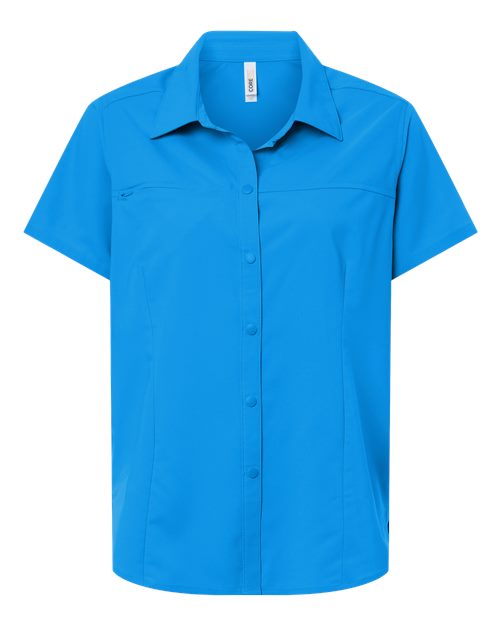 CORE365 Women's UltraUVP Shoreline Short Sleeve Staff Shirt