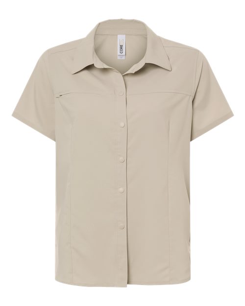 CORE365 Women's UltraUVP Shoreline Short Sleeve Staff Shirt