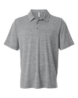 Men's Relay Heathered Stripe Performance Polo