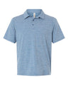 Men's Relay Heathered Stripe Performance Polo