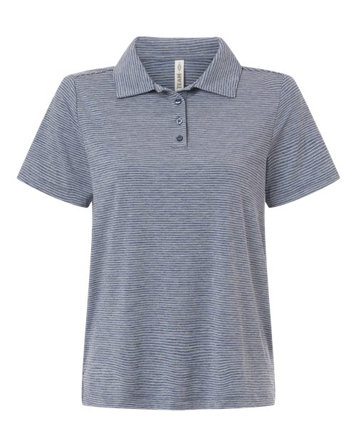 Team 365 Women's Relay Heathered Stripe Polo
