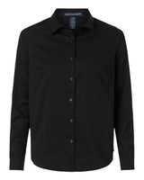 Devon & Jones Women's CrownLux Performance Spencer Poplin Dress Shirt