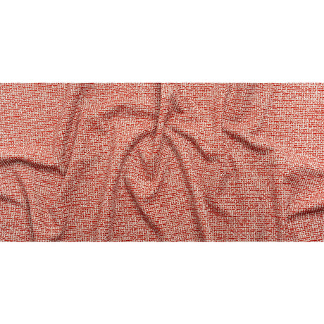 Crypton Ruby and Beige Tweed Polyester Upholstery Chenille