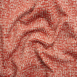 Crypton Ruby and Beige Tweed Polyester Upholstery Chenille
