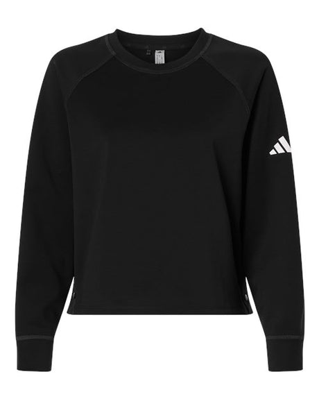 Adidas Women's Beyond Side-Snap Crewneck Sweatshirt