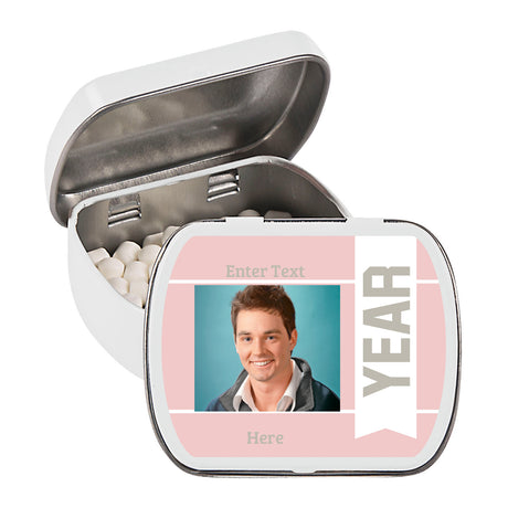 2 1/2" Custom Photo Graduation Year Mint Tins 24 Pieces