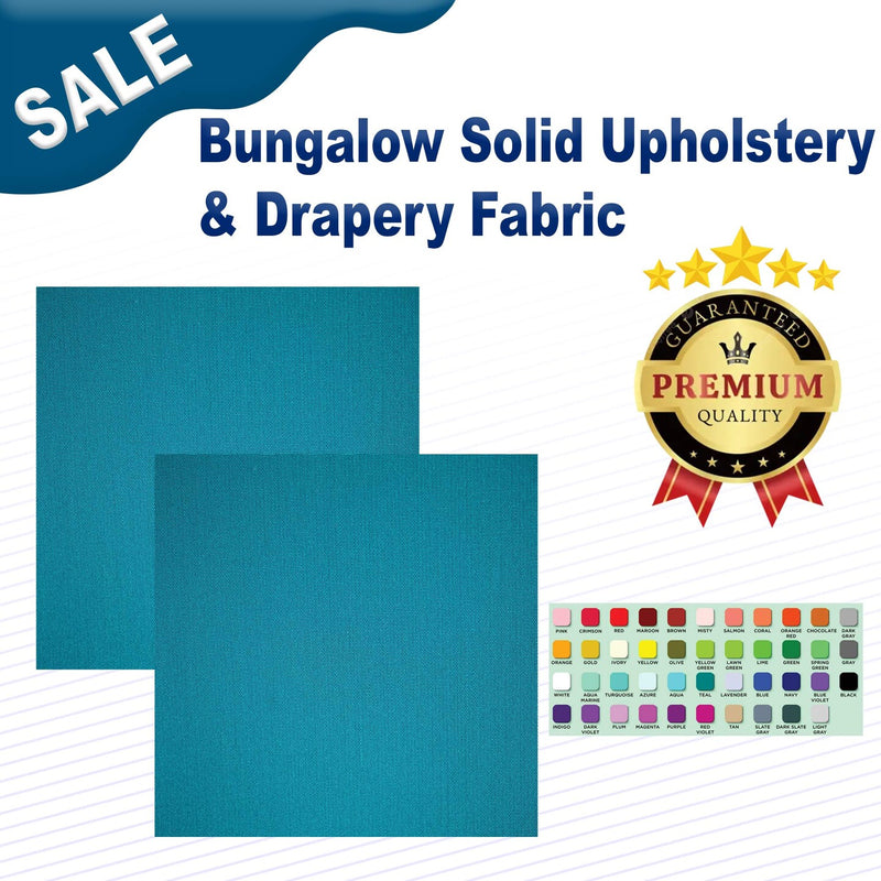 1 Yard Bungalow Solid Upholstery & Drapery Fabric Width: 54"