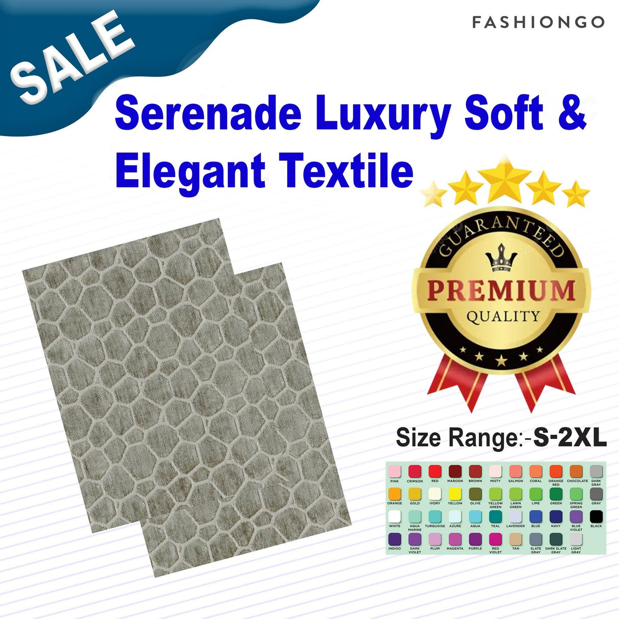 1 Yard Serenade Luxury Soft & Elegant Textile