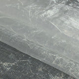 Iridescent Rainbow and Blue or Not Crinkled Polyester Organdy