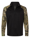 Realtree® Performance Colorblocked Quarter-Zip Pullover
