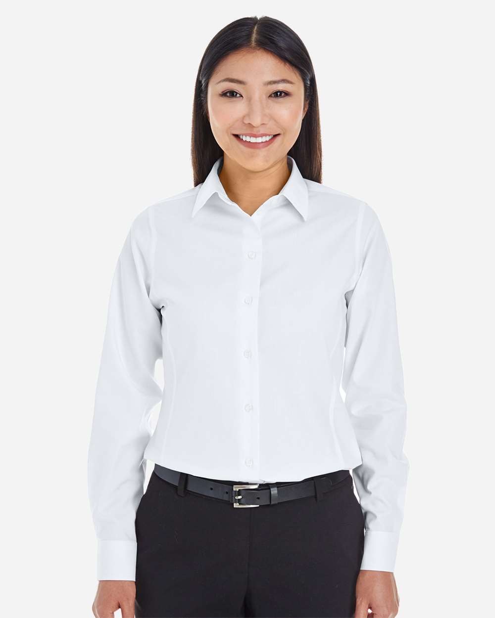 Devon & Jones® Women’s Classic Dobby Dress Shirt Tailored Fit Non-Iron Office & Formal Style