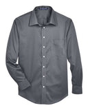 Devon & Jones® Men’s Tall Solid Stretch Twill Woven Dress Shirt Non-Iron Performance with Modern Fit