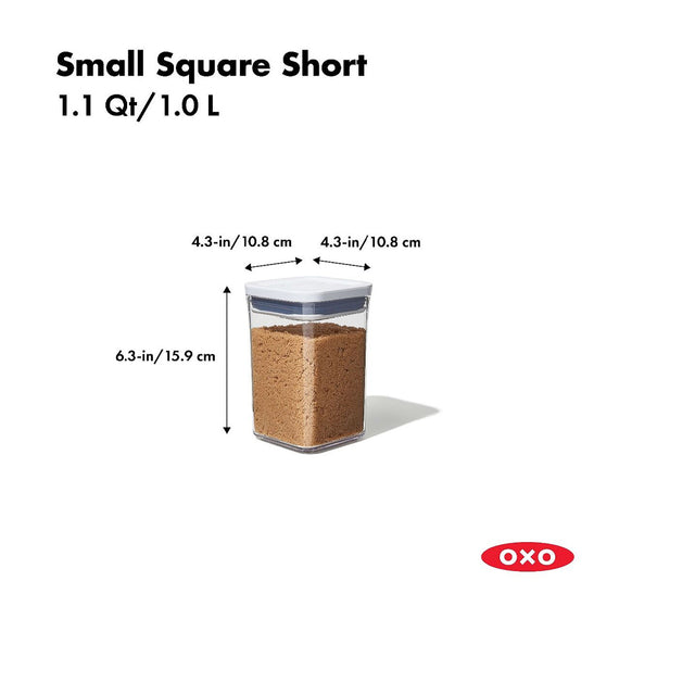 OXO Good Grips Square Containers, 1.1 qt