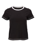 Women's Contrast Stitch Baby Tee