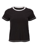 Women's Contrast Stitch Baby Tee