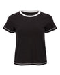 Women's Contrast Stitch Baby Tee