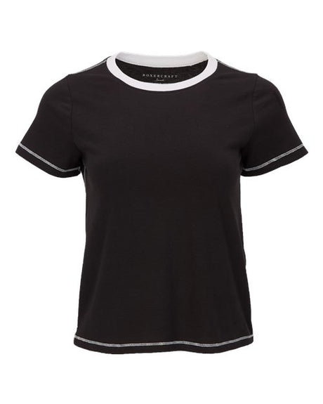 Women's Contrast Stitch Baby Tee